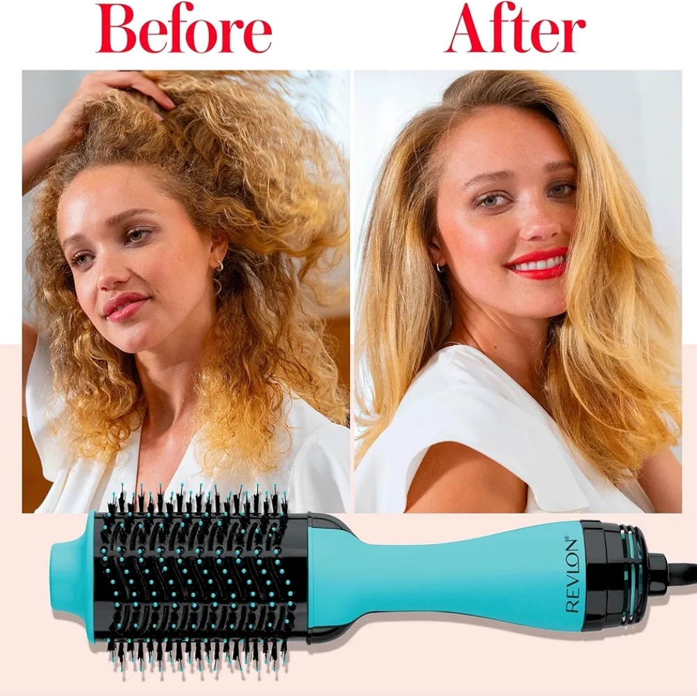 REVLON One-Step Volumizer Original 1.0 Hair Dryer and Hot Air Brush, Min…